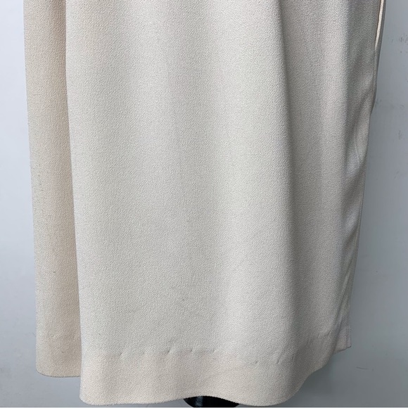 Temperley Women's Shift Cocktail Dress Cutout Detail Cream/Black Size 4 Wedding - Picture 8 of 16